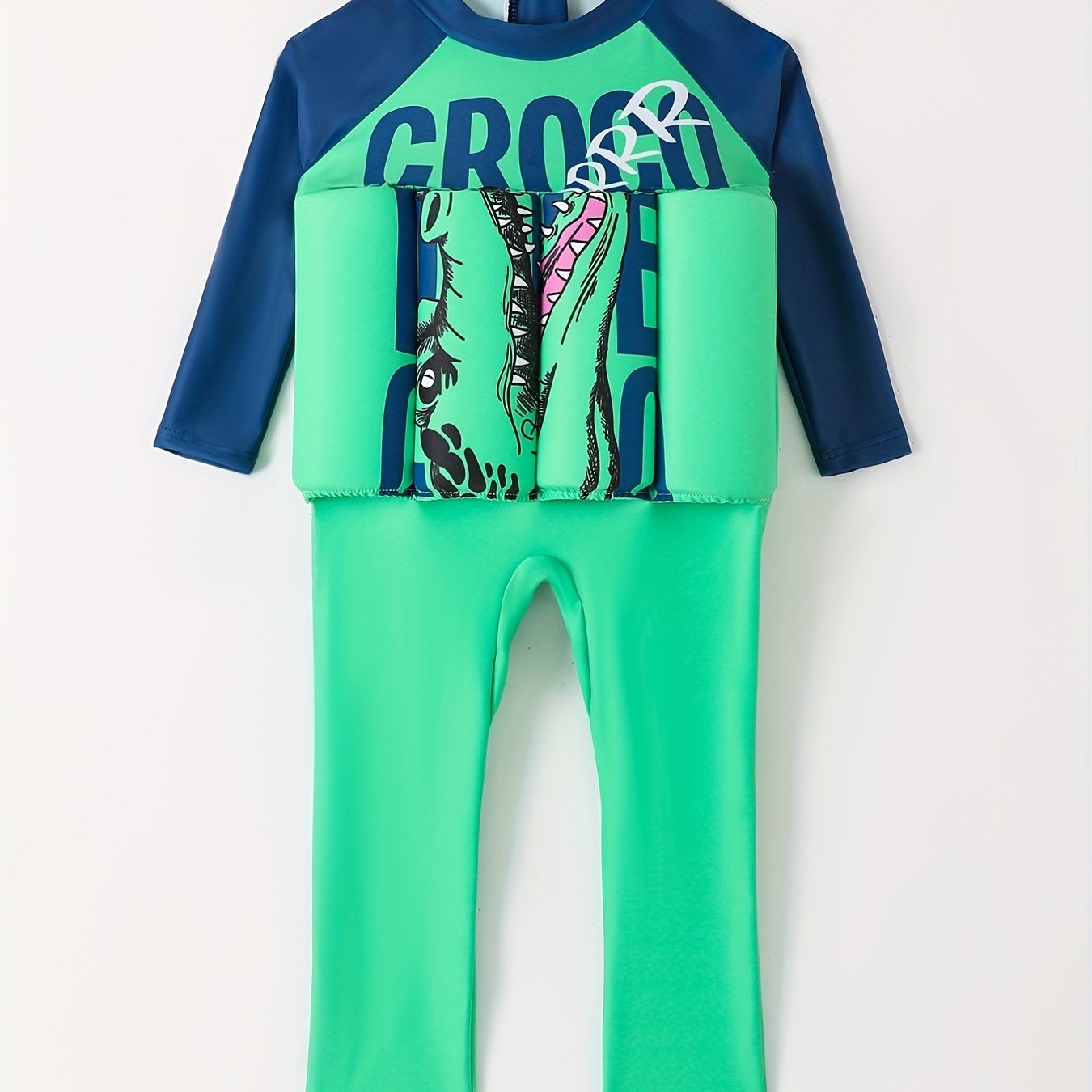 Boys Cartoon Swimsuit Long Sleeve Sunscreen Jumpsuit