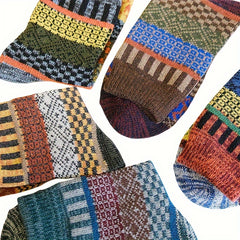 Vintage Casual Men's Warm Outdoor Socks
