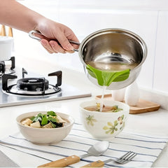 Anti Spill Silicone Soup Spout Funnel Kitchen Gadget