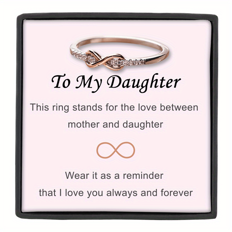 Infinity Zircon Ring + Gift Card - Daughter
