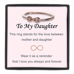 Infinity Zircon Ring + Gift Card - Daughter