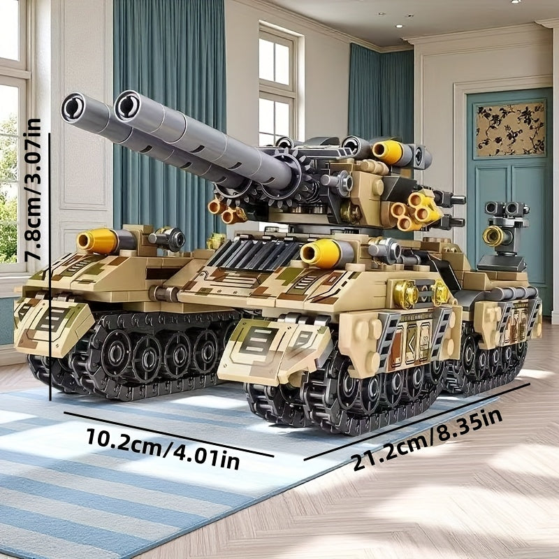 Tank Building Block Set 8 in 1 Battle Model Military Hobby Collection