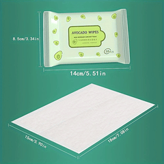 Avocado Small Pack Wet Wipes 10pcs Pack
