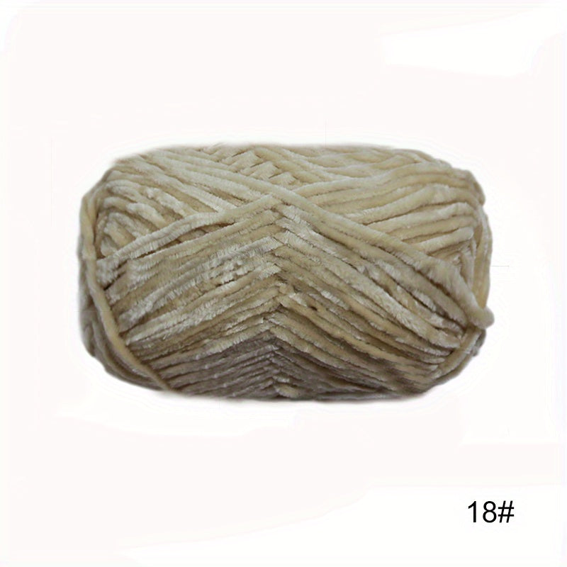3pcs Chenille Yarn for Knitting Crochet DIY Doll Hat 50g pc