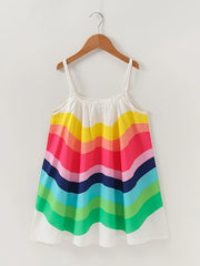 Sweet Girls Polka Dot Print Cami Dress Summer Casual