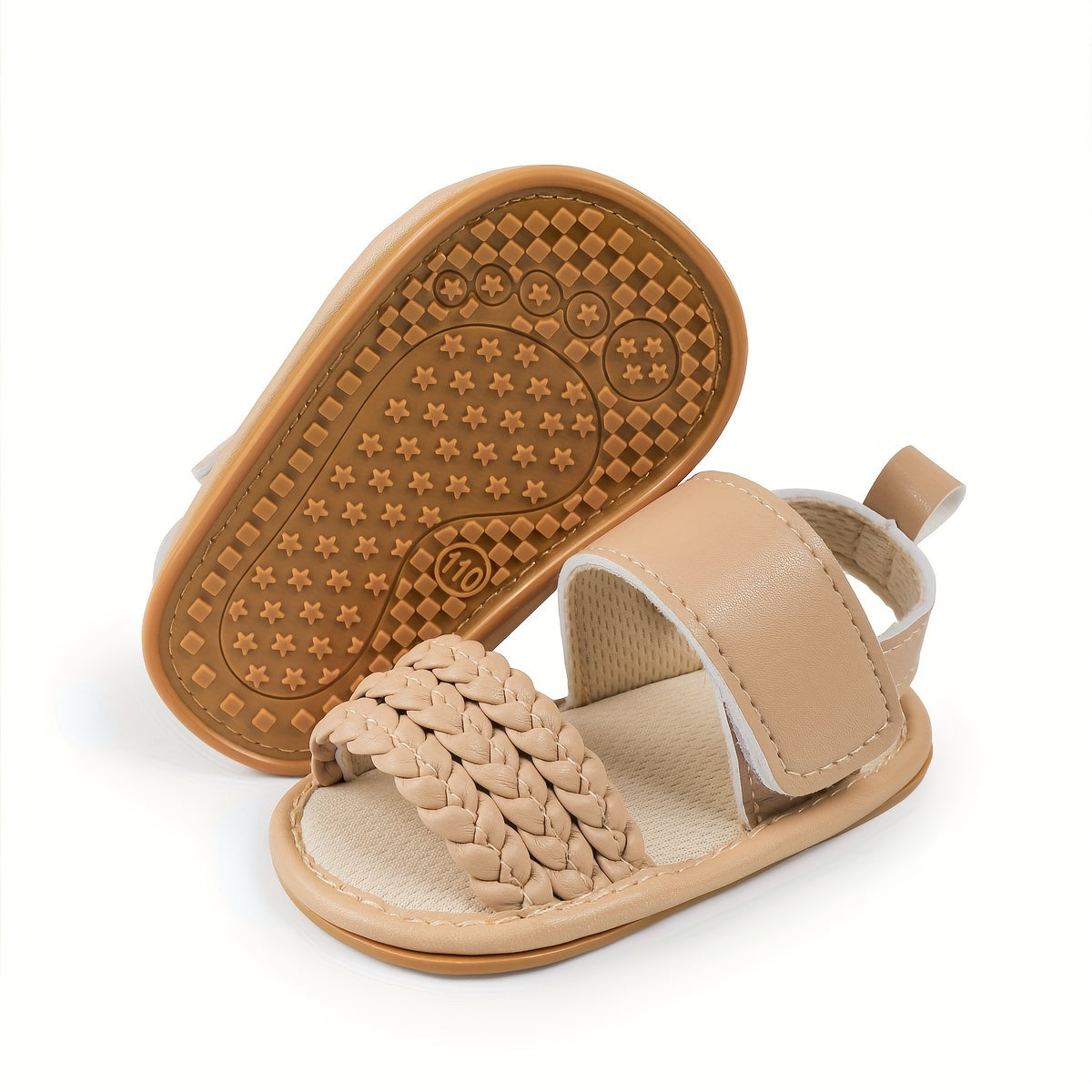 Baby Girls Breathable Open Toe Sandals Lightweight Non slip Beach Summer Shoes