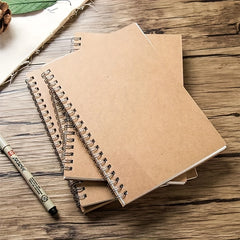 Diary Notebook Fresh Watercolor Sky Thick Blank Line Notebook