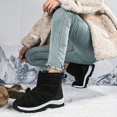 Anti Slip Medium Tube Snow Boots Thick Bottom Shoes Women's Footwear