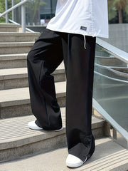 Men's Loose Fit Mopping Trousers Casual Straight Leg Pants