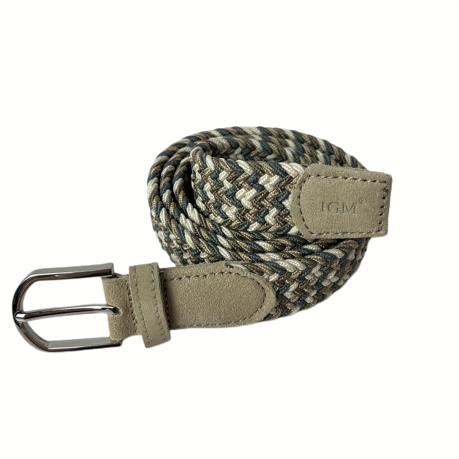 Multicolored Suede Elastic Belt for Boy Girl Youth