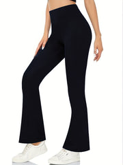 High Waist Flared Leg Yoga Pants All Season Women's Activewear