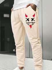 Men s Personality Print Casual Drawstring Stretch Comfort Sweatpants