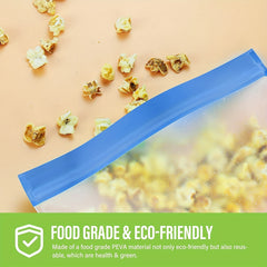 10pcs Reusable Food Storage Bags Leakproof Snack and Sandwich Bags
