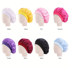 Kids Silk Satin Bonnet Cap for Night Sleep