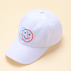 Men's Happy Face Embroidered Baseball Cap