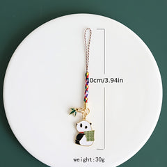 National Treasure Panda Bamboo Lanyard Phone Chain