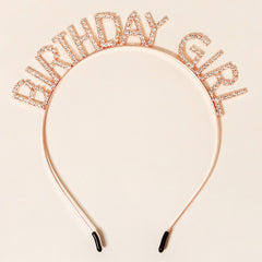 Golden Birthday Hairband For Girls