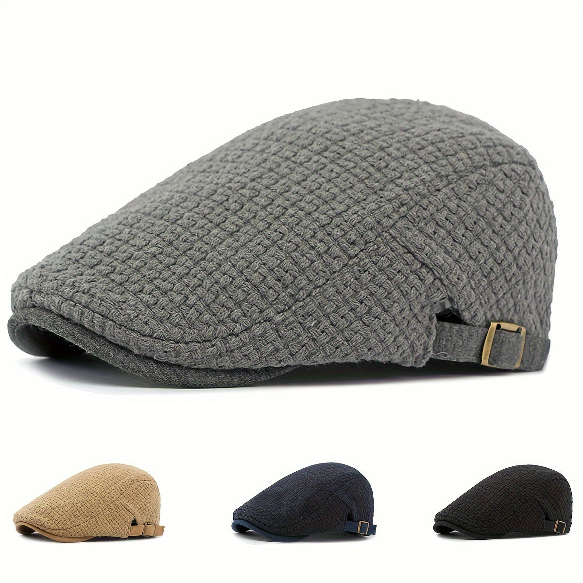 Men's Winter Berets Hat Outdoors Warm Newsboy Caps