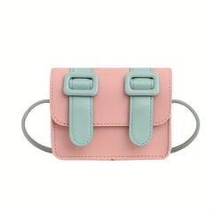 Block Shoulder Bag Small Square Bag For Girls