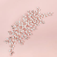 Pearl Bridal Comb Floral Wedding Comb Bridal Hair Comb Wedding Hair Accessory