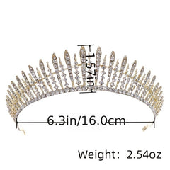 Queen's Tiara Crown Rhinestone Hair Hoop Wedding Accessories