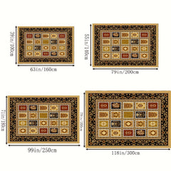 Boho Anti Fatigue Kitchen Rugs Vintage Absorbent Non Slip Mat