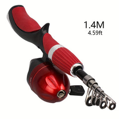 Telescopic Rod & Spinning Reel Combo - Beginner Saltwater Fishing
