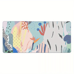 Abstract Art Mouse Pad for Office Laptop, Non-Slip Rubber Base - 35.4in x 15.7in