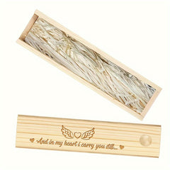 Wooden Memory Box with Engraved Lid - In My Heart It Carry You Still Keepsake