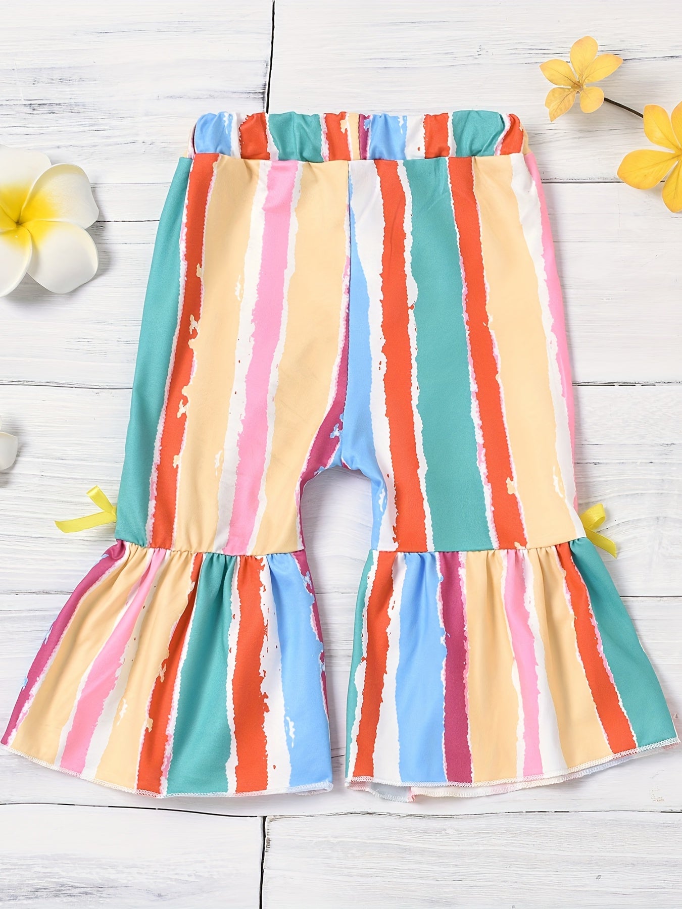 Baby Girl's Colorful Striped Flared Pants