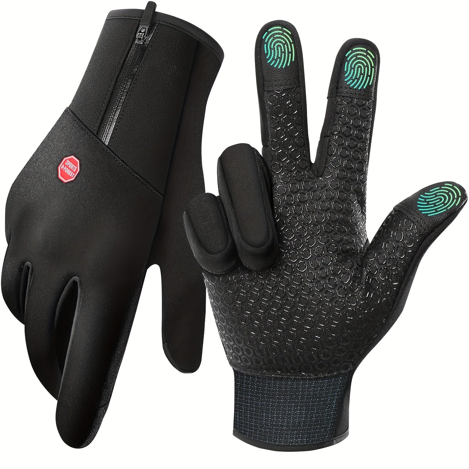 Winter Cycling Gloves Touch Screen Windproof Skiing Hiking Gloves