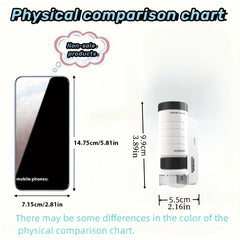 Kids LED Handheld Mini Microscope Toy for Biology Exploration