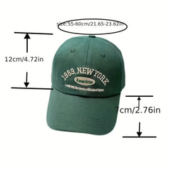 1989 Embroidery Casual Baseball Cap Solid Sunscreen Dad Hat Unisex Vintage Sun