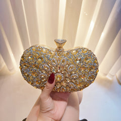 Square Rhinestone Purse Chain Shoulder Bag for Wedding