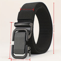 Men's Nylon Outdoor Casual Belt with Automatic Buckle