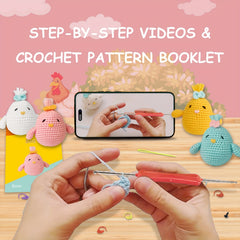 Beginner's Knitting Kit Bird Easy Hook Crochet Kit Step by Step