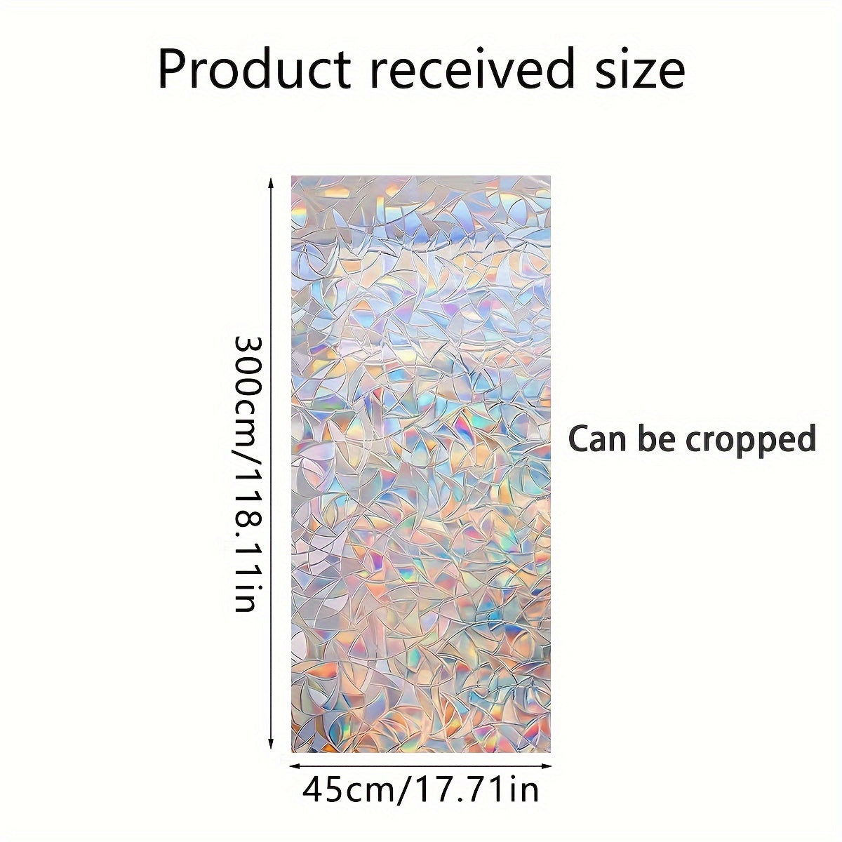 Translucent Colorful Sunlight Electrostatic Window Stickers