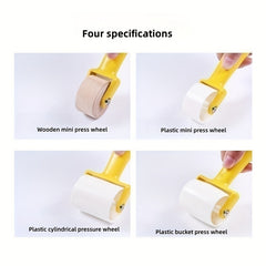 1pc Stick Wallpaper Flat Roller Seam Pressing Roller Plastic