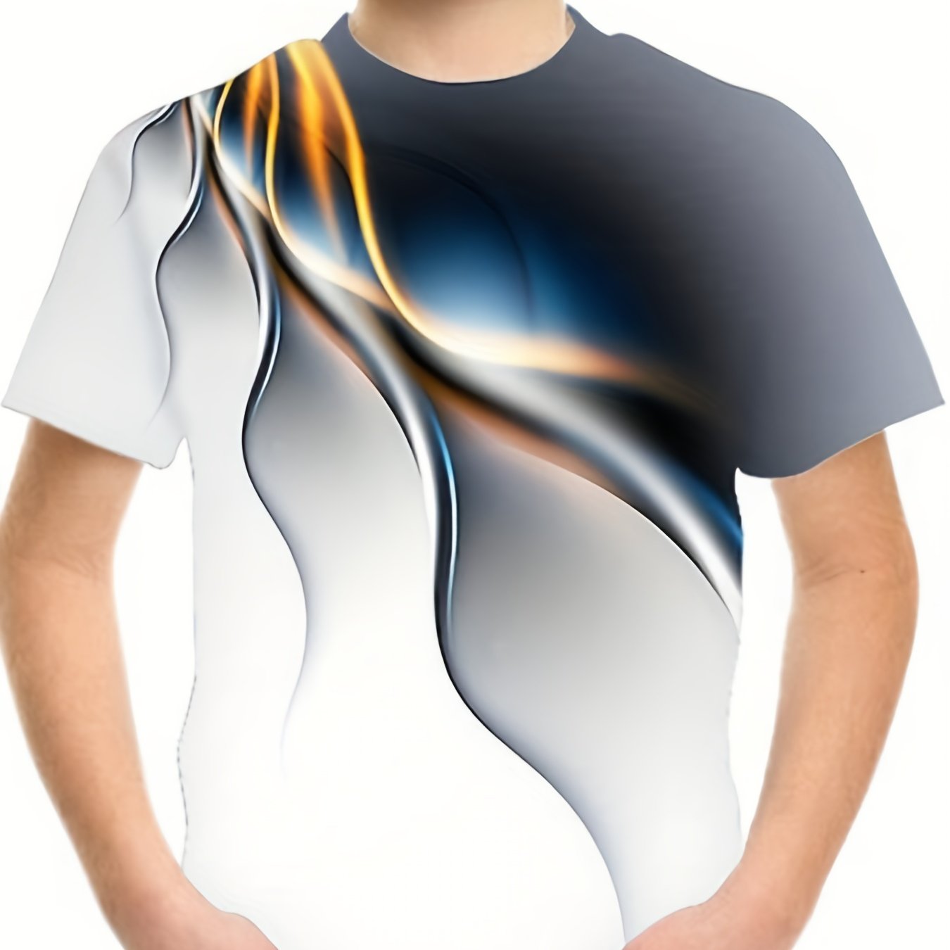 3D Flame Graphic T Shirt for Boys Breathable & Stretchy Summer Tee