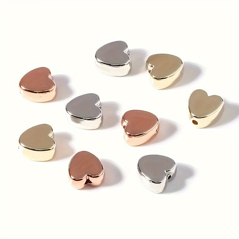 20pcs 12mm Heart Acrylic Beads DIY Jewelry Bracelet Necklace Charms