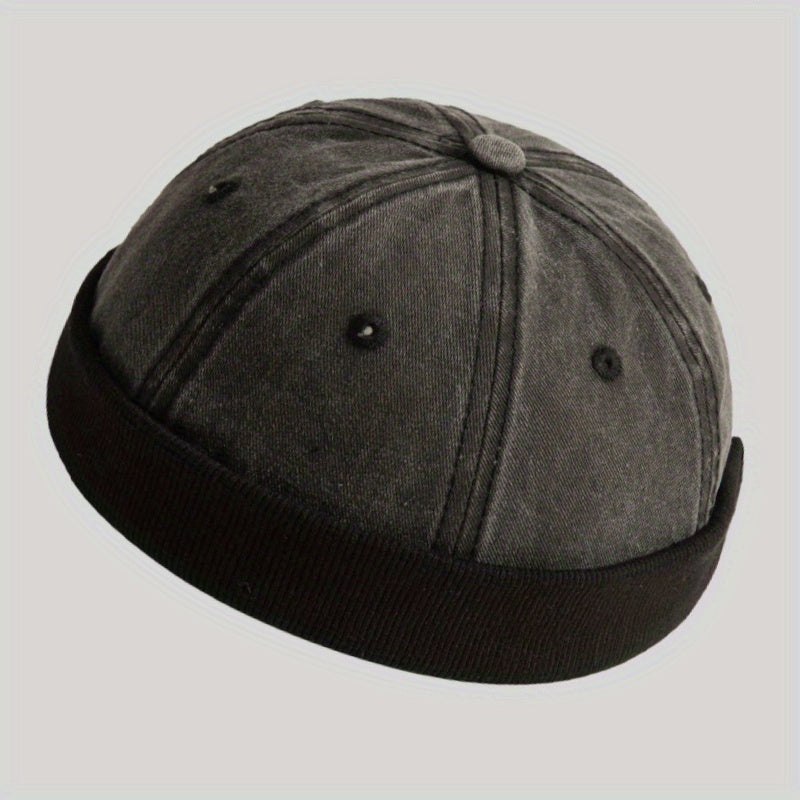 Thick Knitted Winter Beanie Hat Vintage Cap for Women Men