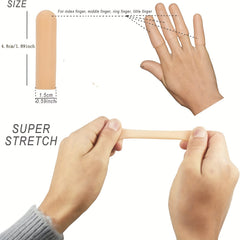 10pcs Reusable Silicone Finger Cots for Dry Skin & Cracked Knitting Cuts