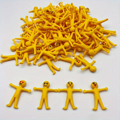 Stretchy Cartoon Yellow Stress Toy Foldable Figure