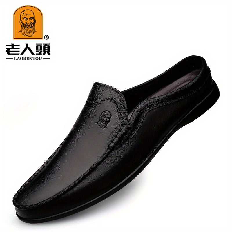 Men's Moc Toe Slip on Mules Casual Walking Slippers
