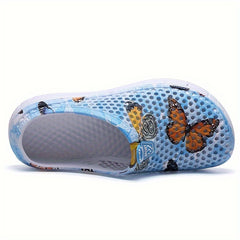 Women's Butterfly Graphic Summer Clogs Waterproof Lightweight Sports Beach