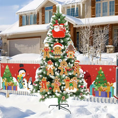 36pcs Gingerbread House Christmas Tree Ornaments Holiday Decoration