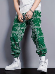 Men's Paisley Tapered Joggers - Stylish & Comfortable Sweatpants