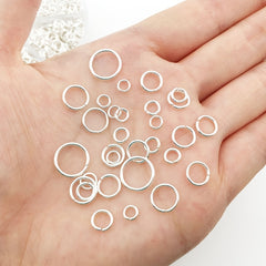 1010pcs Jump Rings Jewelry Making Mix 6 Sizes Split Ring With Tool