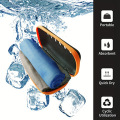 3 Pack Microfiber Towels Box Absorbent Portable Hair Drying Towel