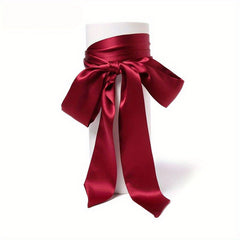 Solid Satin Thin Neck Scarf Hair Accessories Wrist Wrap Scarves